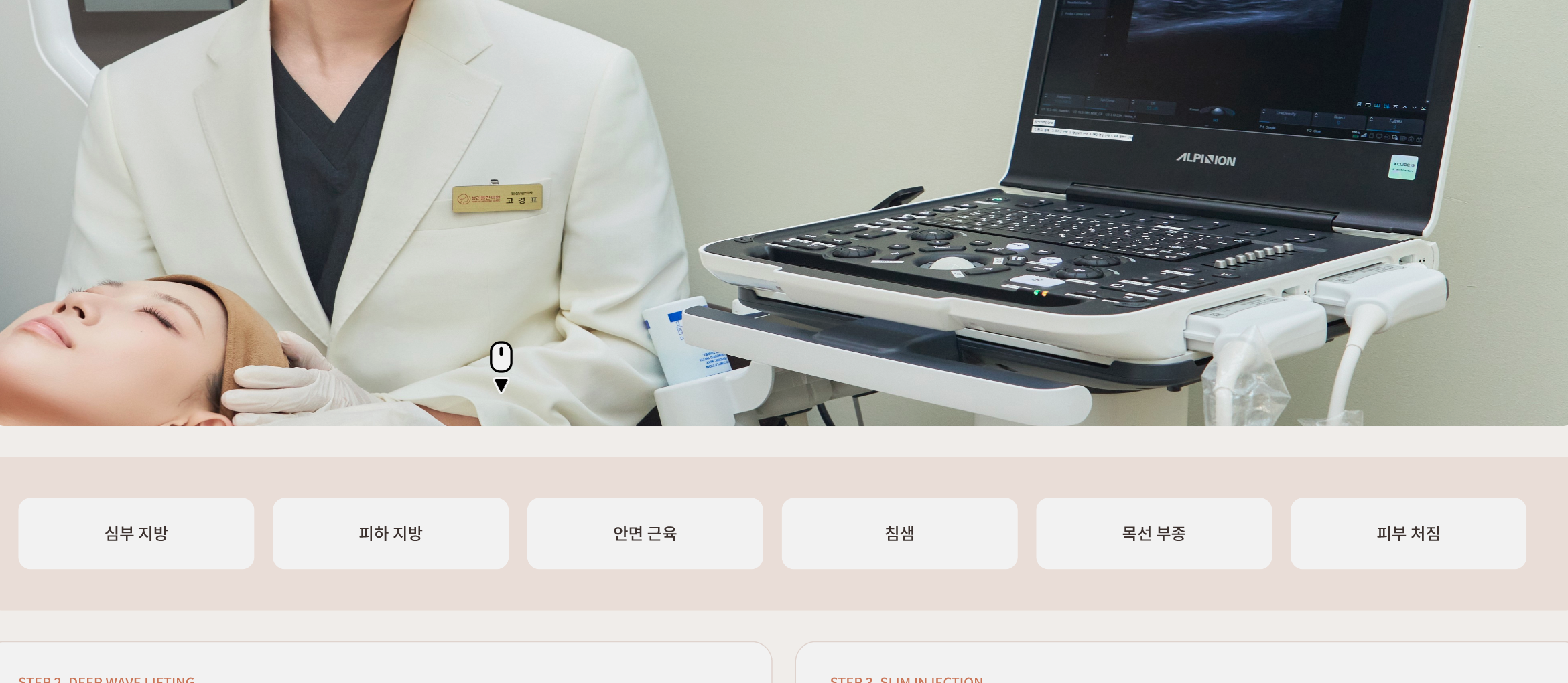 심부볼 초음파 진단 부위