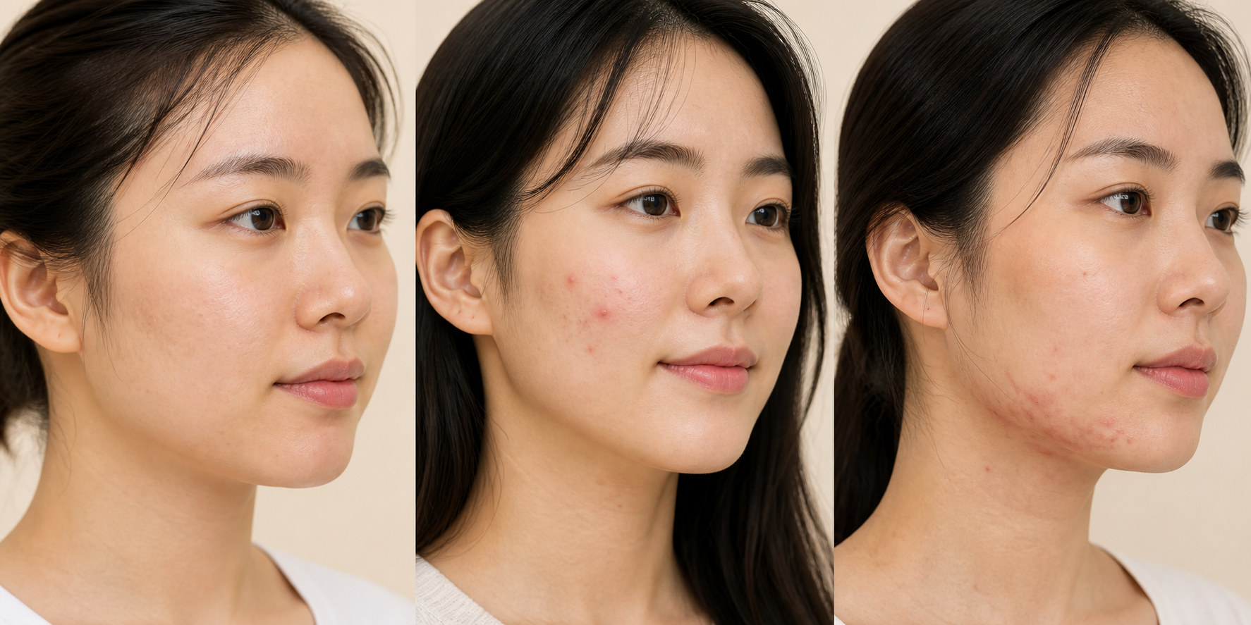 좁쌀, 염증성·화농성, 성인·청소년 여드름 유형