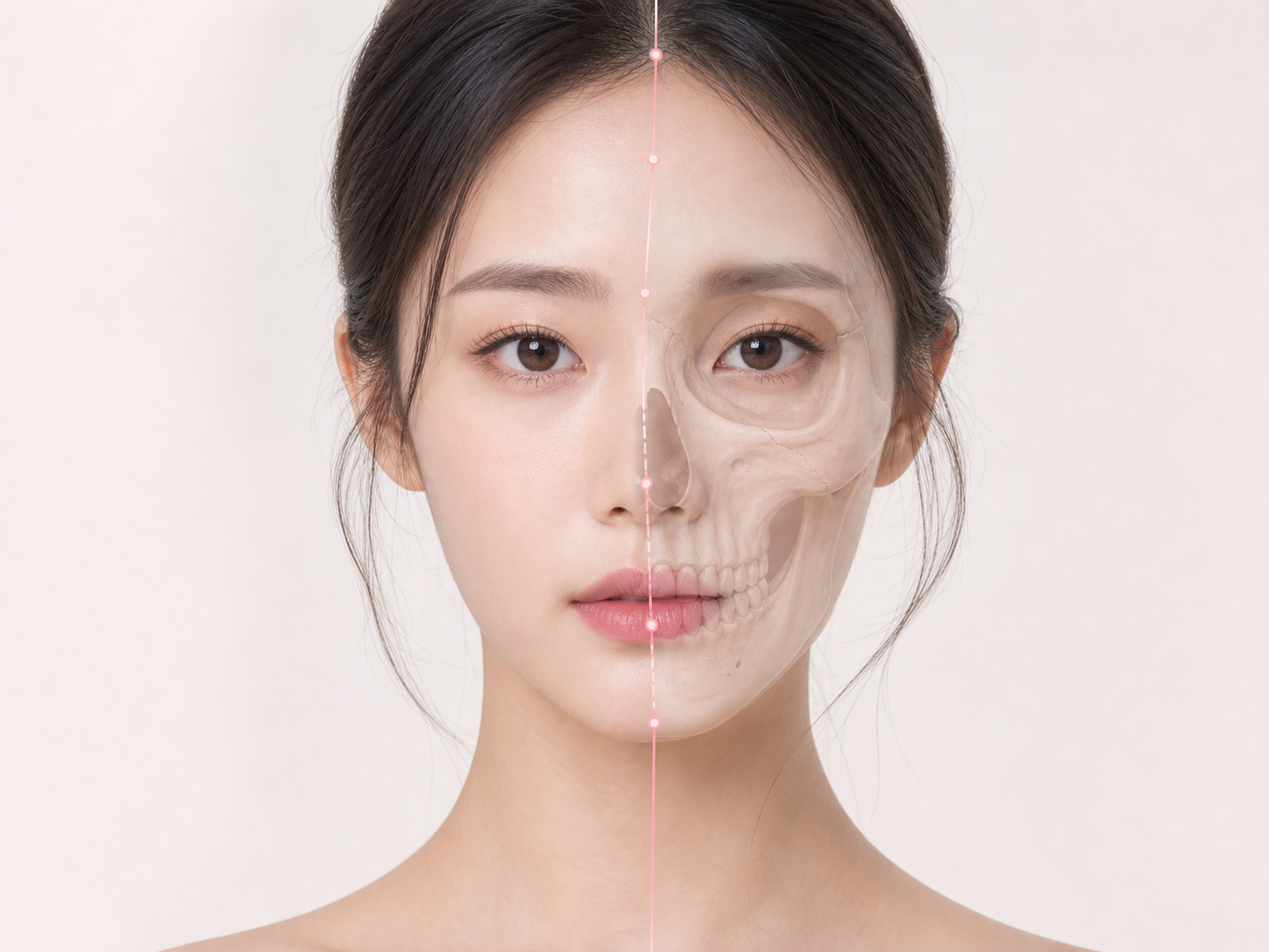 안면 비대칭 골격 구조 진단